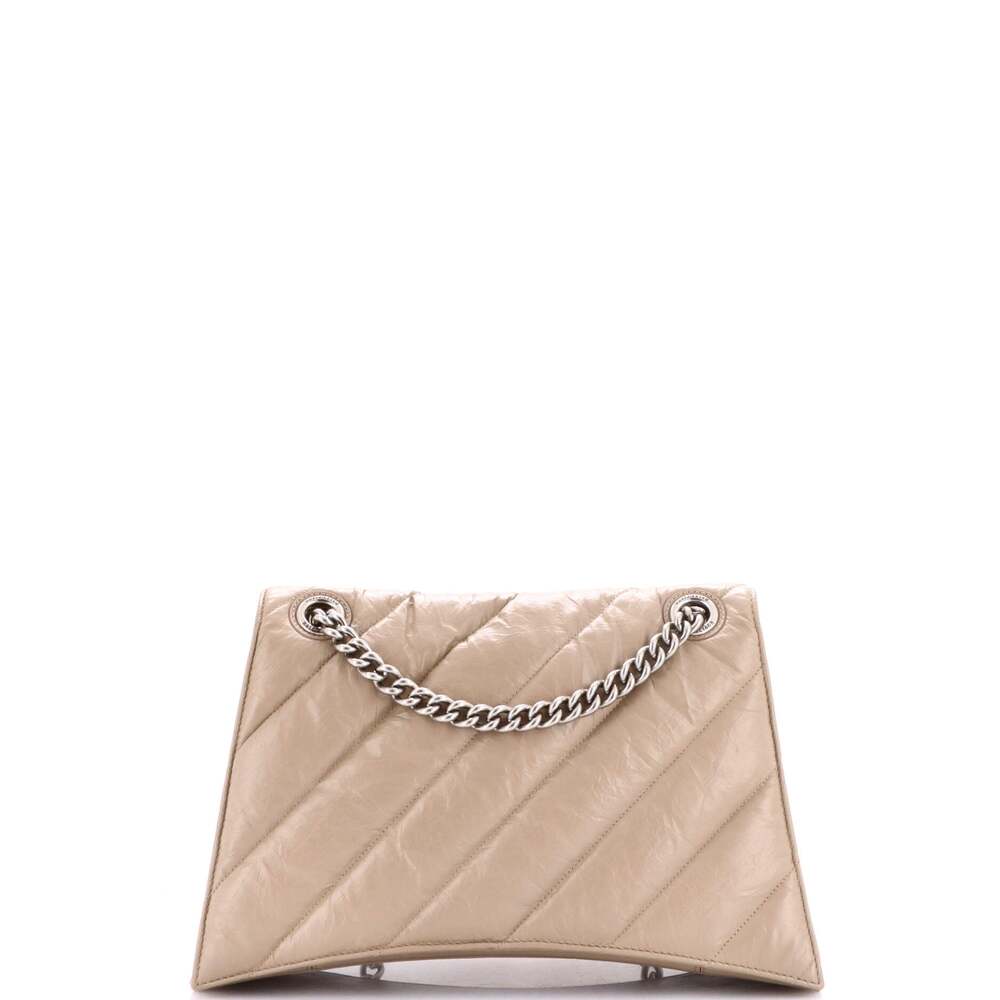 Balenciaga Crush Chain Flap Bag Quilted #253968B12B - Picture 3 of 8